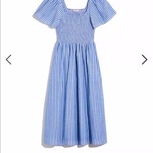 Madewell Lucie Smocked Midi Dress size small NEW WITH TAGS!